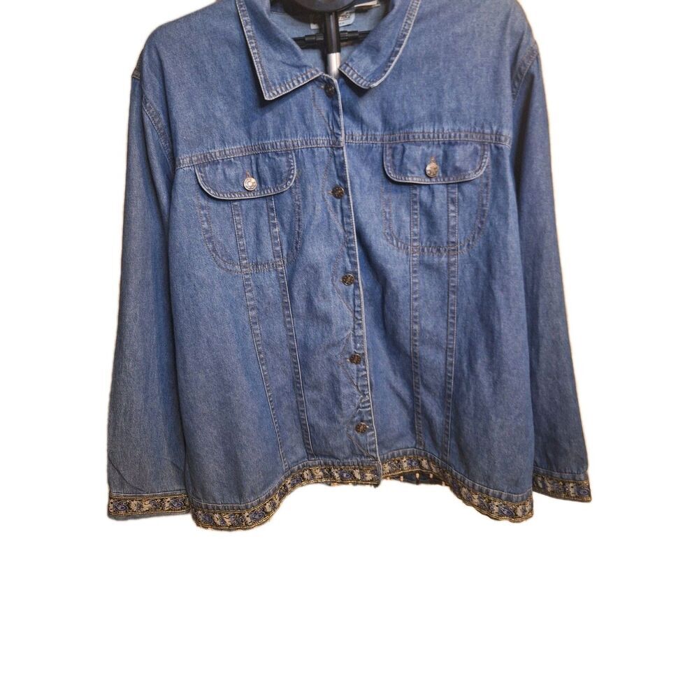 Erica Brooke Collection Denim Women's Shirt/jacket Plus Size 20